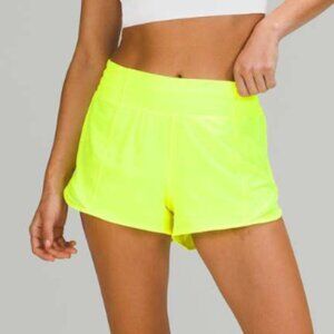 Lululemon Hotty Hot High-Rise Short 2.5" in highlight yellow size 4